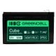 Greencell AGM VRLA 12V 12Ah maintenance-free battery for cash registers, toys, cameras (151x98.5x95mm)