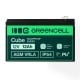 Greencell AGM VRLA 12V 12Ah nereikalaujanti priežiūros baterija kasos aparatams, žaislams, fotoaparatams (152x99x100mm)