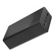 Greencell PowerPlay 30 – juoda išorinė baterija su 30 000 mAh, 22.5 W, 4 prievadais