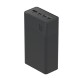Greencell PowerPlay 30 – juoda išorinė baterija su 30 000 mAh, 22.5 W, 4 prievadais