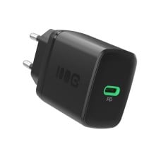 Greencell PowerSource Solo30 Charger USB C Black Power Adapter 30W Power Delivery