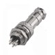 GX12 6-pin screw industrial connector - plug with socket