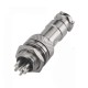 GX16 6-pin screw industrial connector - plug with socket