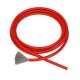 Alavuota varinė silikoninė viela 20AWG - 100 gyslų - 0.5 mm2 - raudona - lanksti