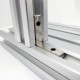 Vidinė L formos jungtis 2020 aliuminio profiliams - sidabrinė