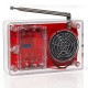 HU-017E FM radijo imtuvo surinkimo ir litavimo mokomasis rinkinys su korpusu - 87–108 MHz - RDA5807 modulis