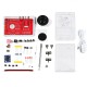 HU-017E FM radijo imtuvo surinkimo ir litavimo mokomasis rinkinys su korpusu - 87–108 MHz - RDA5807 modulis