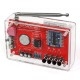 HU-017E FM radijo imtuvo surinkimo ir litavimo mokomasis rinkinys su korpusu - 87–108 MHz - RDA5807 modulis