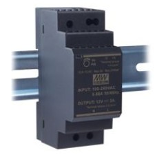 Power supply switched mode 24W 12VDC 2A mounted on a DIN rail