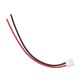 XH 1S 2P balancing plug with 10cm cable - balancing connector - red black XH 1S 2P balancing plug with 10cm cable - balancing connector - red black