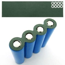 Insulating washer with a hole for 4 18650 batteries - 25 pcs
