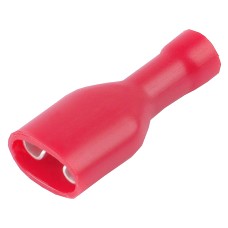 Izoliuota plokščia jungtis 601010 - raudona - 100vnt