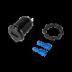 USB car charger with fast charging and voltage meter