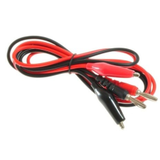 Test leads with crocodile clips and banana plugs 1m