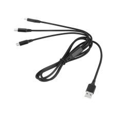 Rebel USB cable 3in1 microUSB USB C Lightning 1m