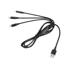 Rebel USB kabelis 3in1 microUSB USB C Lightning 1m