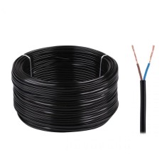 Cable OMYp 2x0.5mm black 1m