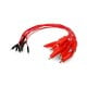 Breadboard cables with Crocodiles - 10pcs