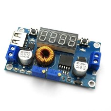Converter XL4015E - 5A - 1.3V-30V Step-down - with voltmeter and ammeter