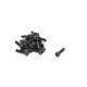 Socket bolt M2.5x10 - 10 pcs - under Allen key - moletted head