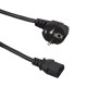 Computer power cable 1.2m 230V - power supply PC - Monitor