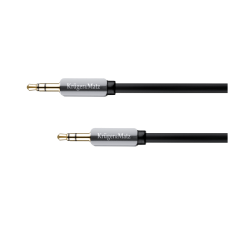 Kruger&Matz AUX - AUX 3.5mm spring cable 1.5m Black