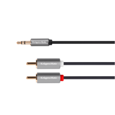 Kruger&Matz Basic 2RCA - AUX 3.5mm cable 1.8m