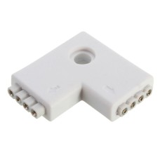 L-shaped connector for LED strip 4PIN RGB