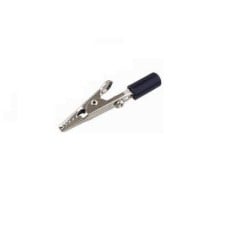 Laboratory crocodile clip - non-insulated - black - 51mm