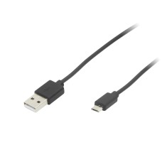 Cable A - micro B 1.5m black HQ