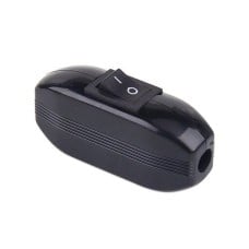 Cable switch - loop through - ON/OFF - black - lamp switch