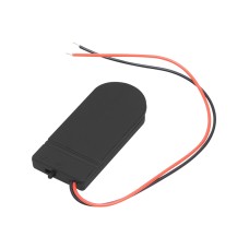 Battery holder for two CR2032 with wires and switch