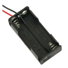 Battery holder 2xAAA with cables