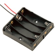 Battery holder 4xAAA with lead wire
