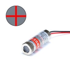 Lazerio modulis 12mm 650nm 5mW -  projektuoja pliuso formos linijas