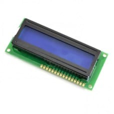 LCD display 2x16 characters blue + I2C LCM1602 converter