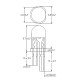 LED diodas Adafruit NeoPixel WS2812B 5mm - 5vnt.