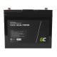 Battery Lithium-iron-phosphate LiFePO4 Green Cell 12V 12.8V 80Ah for photovoltaic system, campers and boats