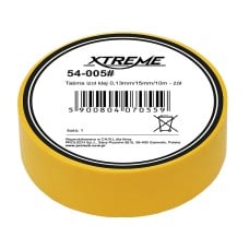 Lipni izoliacinė juosta 0.13mm 15mm 10m - geltona