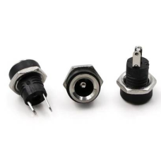 DC power socket 022B 2.5x5.5mm - screw-on - socket 5.5x2.5 - 2 pin