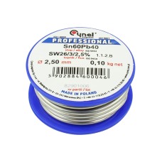 Solder with flux CYNEL LC60-FSW26 2.50mm 100g
