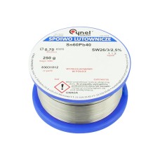 Solder with flux CYNEL LC60-SW26 0.70mm 250g