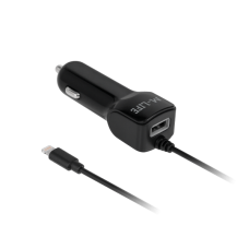 M-Life car charger for Apple iPhone iPad + USB 2100 mA