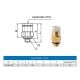 M6 PTFE tube fitting for 1.75mm plastic