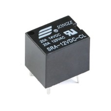 Power relay SONGLE SRA-12VDC-CL 20A - 12V - 5PIN T74 - contacts 14VDC 125VAC