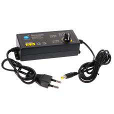 The power supply is adjustable 3-24V 60W 2.5A with a voltmeter