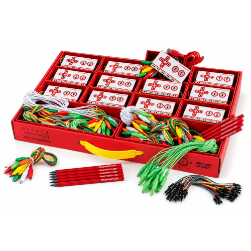 Makey Makey kūrybinės elektronikos klasės rinkinys – 12 vnt. Makey Makey kūrybinės elektronikos klasės rinkinys – 12 vnt.