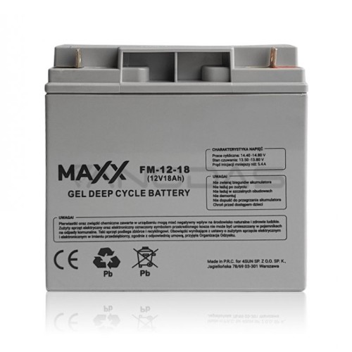Maxx švino baterija 12-FM-18 18Ah 12V 