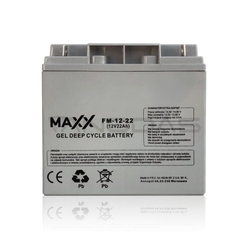 Maxx švino baterija 12-FM-22 22Ah 12V 