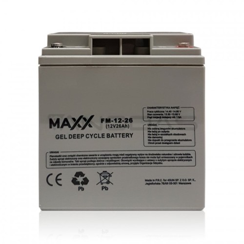 Maxx švino baterija 12-FM-26 26Ah 12V 